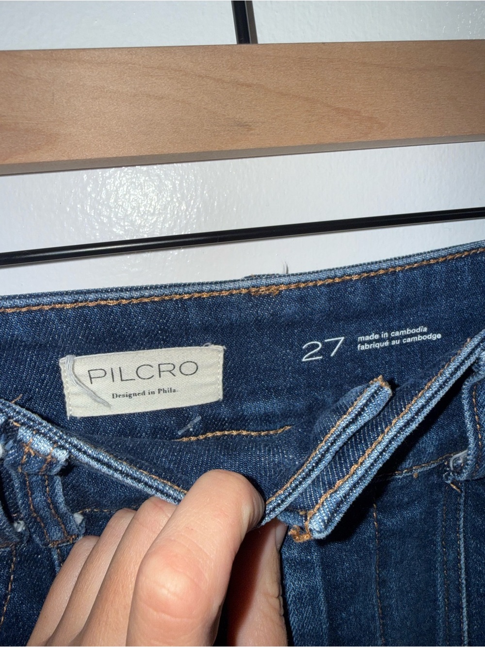 Pilcro The Skipper Seamed High-Rise Crop Wide-Leg Jeans $148 Size 27 (sold out) - Picture 10 of 12